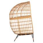 ΠΟΛΥΘΡΟΝΑ ΦΩΛΙΑ MIAMI 2 ΑΤΟΜΩΝ ΤΥΠΟΥ RATTAN HM5870.11 132.5x90x154Υεκ - Image 4