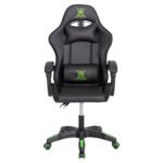 ΠΟΛΥΘΡΟΝΑ GAMING DARREN HM1203.03 ΜΑΥΡΟ-ΠΡΑΣΙΝΟ PVC 58.5x100x120Υεκ. - Image 3