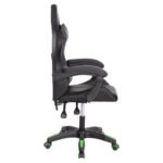 ΠΟΛΥΘΡΟΝΑ GAMING DARREN HM1203.03 ΜΑΥΡΟ-ΠΡΑΣΙΝΟ PVC 58.5x100x120Υεκ. - Image 4