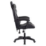 ΠΟΛΥΘΡΟΝΑ GAMING DARREN HM1203.10 ΜΑΥΡΟ-ΓΚΡΙ PVC 60x60x120Υεκ. - Image 4