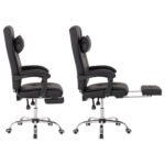 ΠΟΛΥΘΡΟΝΑ ΓΡΑΦΕΙΟΥ ΔΙΕΥΘΥΝΤΙΚΗ ΜΑΥΡΗ HM1057.11 ΜΕ ΠΤΥΣΣΟΜΕΝΟ ΥΠΟΠΟΔΙΟ 58x71x128Y εκ. - Image 4