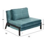 ΠΟΛΥΘΡΟΝΑ ΚΡΕΒΑΤΙ CONSTANCE ΑΠΟ ΒΕΛΟΥΔΟ ΒΕΡΑΜΑΝ HM3078.15 95x92x66Υ εκ. - Image 2