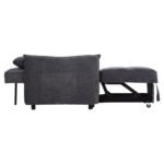 ΠΟΛΥΘΡΟΝΑ-ΚΡΕΒΑΤΙ ORYN HM3307.01 ΓΚΡΙ ΥΦΑΣΜΑ 85x88x78Υεκ. - Image 6