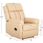 ΠΟΛΥΘΡΟΝΑ ΜΑΣΑΖ HAPPER HM9785.13 ΕΚΡΟΥ PU 76x94x102Υ εκ. - Image 2