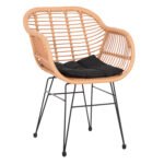 Αγόρασε ΠΟΛΥΘΡΟΝΑ ΜΕ ΜΑΞΙΛΑΡΙ ΜΕΤΑΛΛΙΚΗ ALLEGRA HM5450.31 ΜΕ WICKER ΜΠΕΖ 58x59x82Υ σε μοναδική τιμή στο clickforshop.gr