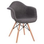 Αγόρασε ΠΟΛΥΘΡΟΝΑ ΜΕ ΞΥΛΙΝΑ ΠΟΔΙΑ & ΜΕ ΥΦΑΣΜΑ ΓΚΡΙ MIRTO HM005.60 63x57x81 εκ. σε μοναδική τιμή στο clickforshop.gr