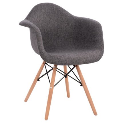 Αγόρασε ΠΟΛΥΘΡΟΝΑ ΜΕ ΞΥΛΙΝΑ ΠΟΔΙΑ & ΜΕ ΥΦΑΣΜΑ ΓΚΡΙ MIRTO HM005.60 63x57x81 εκ. σε μοναδική τιμή στο clickforshop.gr