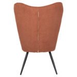 ΠΟΛΥΘΡΟΝΑ CRAWLEY ΜΕ ΥΠΟΠΟΔΙΟ HM8918.22 ΥΦΑΣΜΑ ΜΠΟΥΚΛΕ ΠΟΡΤΟΚΑΛΙ 70x74x105Υεκ. - Image 6