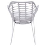 ΠΟΛΥΘΡΟΝΑ ΜΕΤΑΛΛΙΚΗ RADLEY ΑΣΠΡΟ ΜΑΤ & ΓΚΡΙ WICKER HM5300.02 - Image 6