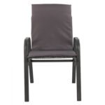 ΠΟΛΥΘΡΟΝΑ LEON ΜΕΤΑΛΛΙΚΗ ΓΚΡΙ ME ΓΚΡΙ ΜΑΞΙΛΑΡΙ HM10573.01 54x70x93 cm. - Image 3