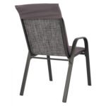 ΠΟΛΥΘΡΟΝΑ LEON ΜΕΤΑΛΛΙΚΗ ΓΚΡΙ ME ΓΚΡΙ ΜΑΞΙΛΑΡΙ HM10573.01 54x70x93 cm. - Image 5