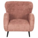 ΠΟΛΥΘΡΟΝΑ ΜΠΕΡΖΕΡΑ KRYLY HM9593.02 ΡΟΖ ΜΠΟΥΚΛΕ-ΜΑΥΡΑ ΞΥΛΙΝΑ ΠΟΔΙΑ 83x87x89Υεκ - Image 3