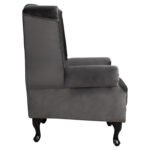 ΠΟΛΥΘΡΟΝΑ-ΜΠΕΡΖΕΡΑ ΓΚΡΙ ΒΕΛΟΥΔΟ T.CHESTERFIELD POLINA 83x75x107Yεκ.HM0053.10 - Image 4