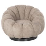 ΠΟΛΥΘΡΟΝΑ ΠΕΡΙΣΤΡΕΦΟΜΕΝΗ GRYMM HM9601.08 ΜΠΕΖ-ΚΑΦΕ ΜΠΟΥΚΛΕ-ΜΑΥΡΗ ΜΕΤΑΛ.ΒΑΣΗ 95x92x68Υεκ - Image 3