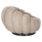 ΠΟΛΥΘΡΟΝΑ ΠΕΡΙΣΤΡΕΦΟΜΕΝΗ GRYMM HM9601.08 ΜΠΕΖ-ΚΑΦΕ ΜΠΟΥΚΛΕ-ΜΑΥΡΗ ΜΕΤΑΛ.ΒΑΣΗ 95x92x68Υεκ - Image 4