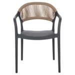 ΠΟΛΥΘΡΟΝΑ ΠΟΛΥΠΡΟΠΥΛΕΝΙΟΥ EVA HM6155.10 ΓΚΡΙ ΜΕ ΜΠΕΖ ΣΧΟΙΝΙ 56,5x53x80Υεκ. - Image 3