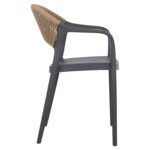 ΠΟΛΥΘΡΟΝΑ ΠΟΛΥΠΡΟΠΥΛΕΝΙΟΥ EVA HM6155.10 ΓΚΡΙ ΜΕ ΜΠΕΖ ΣΧΟΙΝΙ 56,5x53x80Υεκ. - Image 4