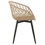 ΠΟΛΥΘΡΟΝΑ ΠΟΛΥΠΡΟΠΥΛΕΝΙΟΥ ΚΑΠΟΥΤΣΙΝΟ-ΜΑΥΡΑ ΜΕΤΑΛΛΙΚΑ ΠΟΔΙΑ ARIADNE HM8001.23 63x56x80Υεκ. - Image 4