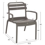 ΠΟΛΥΘΡΟΝΑ ΣΑΛΟΝΙΟΥ ΠΟΛΥΠΡΟΠΥΛΕΝΙΟΥ KORVER HM6333.05 DARK OLIVE GREEN 63.5x65x76Υεκ. - Image 2