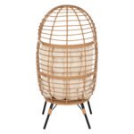 ΠΟΛΥΘΡΟΝΑ Τ.ΦΩΛΙΑ RATTAN HM5869.01 ΜΕΤΑΛ. ΠΟΔΙΑ ΜΑΥΡΑ 77x72x148 εκ. - Image 6