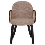 ΠΟΛΥΘΡΟΝΑ ΤΡΑΠΕΖΑΡΙΑΣ BECKER HM18246.03 PLYWOOD ΜΑΥΡΟ--ΚΑΦΕ ΥΦΑΣΜΑ 54x62x79Υεκ. - Image 3