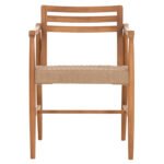 ΠΟΛΥΘΡΟΝΑ ΤΡΑΠΕΖΑΡΙΑΣ ROBIN HM18351 ΞΥΛΟ TEAK & ΣΧΟΙΝΙ VIRO ΦΥΣΙΚΟ 53,5x60x78Υεκ - Image 3