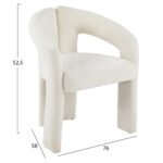 ΠΟΛΥΘΡΟΝΑ ΤΡΑΠΕΖΑΡΙΑΣ NEZA HM18362.02 ΕΚΡΟΥ ΥΦΑΣΜΑ 64x50x76,5Υ εκ. - Image 3