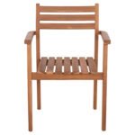 ΠΟΛΥΘΡΟΝΑ ΤΡΑΠΕΖΑΡΙΑΣ HENDER HM6329 ΞΥΛΟ ΤΕΑΚ ΣΕ ΦΥΣΙΚΟ 61x59x89Υεκ. - Image 3