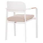 ΠΟΛΥΘΡΟΝΑ ΤΡΑΠΕΖΑΡΙΑΣ ELARA HM6414.02 ΛΕΥΚΟ ΑΛΟΥΜΙΝΙΟ-ΜΠΕΖ OLEFIN--TEAK 56x62x78Υεκ - Image 5