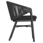 ΠΟΛΥΘΡΟΝΑ ΤΡΑΠΕΖΑΡΙΑΣ XANTION ΗM6472.01 ΓΚΡΙ ΑΛΟΥΜΙΝΙΟ-ΣΧΟΙΝΙ-ΜΑΞΙΛΑΡΙ 59x60x78Υεκ. - Image 4