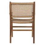 ΠΟΛΥΘΡΟΝΑ ΤΡΑΠΕΖΑΡΙΑΣ NESHA HM9385.11 ΞΥΛΟ ΤΕΑΚ ΜΕ ΣΧΟΙΝΙ ΣΕ ΦΥΣΙΚΗ ΑΠΟΧΡΩΣΗ 57.5x59x90Υ εκ. - Image 6