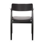 ΠΟΛΥΘΡΟΝΑ ΤΡΑΠΕΖΑΡΙΑΣ KINGSLEY HM9634.02 ΞΥΛΟ ΜΑΟΝΙ- ΜΑΥΡΟ VINYL 58x53x80Yεκ. - Image 6