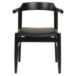 ΠΟΛΥΘΡΟΝΑ ΤΡΑΠΕΖΑΡΙΑΣ CERSEI HM9946.02 RUBBERWOOD & PU ΣΕ ΜΑΥΡΟ 57x54x74Υεκ - Image 3