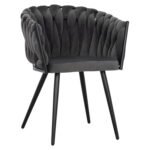 Αγόρασε ΠΟΛΥΘΡΟΝΑΚΙ LUANDA ΒΕΛΟΥΔΟ ΓΚΡΙ ΚΑΙ ΜΕΤΑΛΛΙΚΑ ΠΟΔΙΑ HM8741.01 60x54x78 εκ. σε μοναδική τιμή στο clickforshop.gr