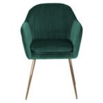 ΠΟΛΥΘΡΟΝΑΚΙ SAWYER ΒΕΛΟΥΔΟ ΚΥΠΑΡΙΣΣΙ ΜΕ ΧΡΥΣΑ ΠΟΔΙΑ HM8523.03 55Χ60Χ83Υ εκ. - Image 3