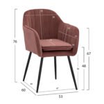 ΠΟΛΥΘΡΟΝΑΚΙ SAWYER ΒΕΛΟΥΔΟ ΣΑΠΙΟ ΜΗΛΟ ΜΕ ΜΑΥΡΑ ΠΟΔΙΑ HM8523.12 53x60x76Y εκ. - Image 2