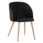 Αγόρασε ΠΟΛΥΘΡΟΝΑΚΙ LEAH HM8543.04 ΜΕ ΒΕΛΟΥΔΟ ΜΑΥΡΟ ΚΑΙ ΜΕΤΑΛΛΙΚΑ ΠΟΔΙΑ 53x57x81 εκ. σε μοναδική τιμή στο clickforshop.gr