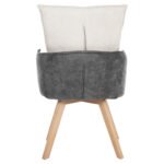 ΠΟΛΥΘΡΟΝΑΚΙ REX HM9847.04 ΜΠΕΖ-ΓΚΡΙ ΥΦΑΣΜΑ-ΞΥΛΟ ΟΞΙΑΣ ΠΟΔΙΑ 53x60x93Υεκ. - Image 6