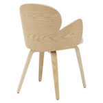 ΠΟΛΥΘΡΟΝΑΚΙ ΤΡΑΠΕΖΑΡΙΑΣ DARNELL HM9974.01 OAK Κ.Π.-ΕΚΡΟΥ ΥΦΑΣΜΑ 56x56x83Υεκ. - Image 5