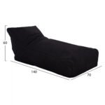 ΠΟΥΦ ALOK HM5806.04 ΜΑΥΡΟ ΜΕ UV PROTECTION 140x70x60Υ εκ. - Image 2
