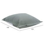 ΠΟΥΦ BLOOM ΜΑΞΙΛΑΡΑ ΘΑΛΑΣΣΗΣ HM5113.20 ΓΚΡΙ 125x145 εκ. - Image 2