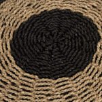 ΠΟΥΦ ΣΚΑΜΠΟ SARONI HM7851.02 SEAGRASS ΣΕ ΦΥΣΙΚΟ-ΜΑΥΡΟ ΧΡΩΜΑ Φ60x35Yεκ. - Image 4