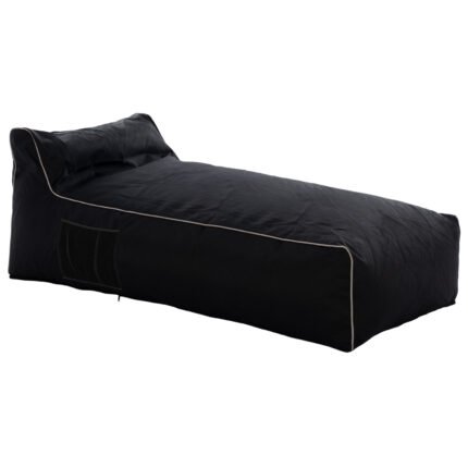 Αγόρασε ΠΟΥΦ ΞΑΠΛΩΣΤΡΑ WADELIN HM5774.12 ΜΕ TEXTILINE ΜΑΥΡΟ ΚΑΙ ΛΕΥΚΟ ΡΕΛΙ 190x80x40-60Υ εκ. σε μοναδική τιμή στο clickforshop.gr