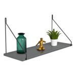 Αγόρασε ΡΑΦΙ ΤΟΙΧΟΥ AGILAN ΜΕΛΑΜΙΝΗΣ HM9183.20 ΓΚΡΙ 72x20x27Y εκ. σε μοναδική τιμή στο clickforshop.gr