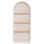 ΡΑΦΙΕΡΑ ΣΕΙΡΑ SANTORINI HM18044 MDF ΥΠΟΛΕΥΚΟ-ΡΑΦΙΑ ΞΥΛΟ ΕΛΑΤΟΥ ΦΥΣΙΚΟ 80x38x188,5Υεκ. - Image 3