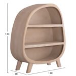 ΡΑΦΙΕΡΑ ΣΕΙΡΑ SANTORINI HM18060.02 MDF ΣΕ ΚΑΦΕ ΧΡΩΜΑ 120x38x133Υεκ. - Image 2