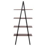 ΡΑΦΙΕΡΑ STAM HM18073.04 ΜΑΥΡΟΣ ΜΕΤΑΛΛΙΚΟΣ ΣΚΕΛΕΤΟΣ-ΜΕΛΑΜΙΝΗ ΚΑΡΥΔΙ 71x38x165Υεκ. - Image 3