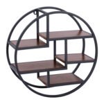 Αγόρασε ΡΑΦΙΕΡΑ ΤΟΙΧΟΥ QUINN ΜΕ ΒΑΣΕΙΣ ΜΕΛΑΜΙΝΗΣ ΚΑΙ ΜΕΤΑΛΛΙΚΟ ΣΚΕΛΕΤΟ HM8612 Φ60x24 εκ. σε μοναδική τιμή στο clickforshop.gr