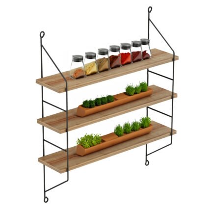 Αγόρασε ΡΑΦΙΕΡΑ ΤΟΙΧΟΥ ACHALA ΜΕΛΑΜΙΝΗΣ HM9185.11 ΦΥΣΙΚΟ ΟΑΚ 60x15x68Yεκ. σε μοναδική τιμή στο clickforshop.gr