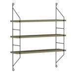 ΡΑΦΙΕΡΑ ΤΟΙΧΟΥ ACHALA ΜΕΛΑΜΙΝΗΣ HM9185.12 OLIVE GREY 60x15x68Y εκ. - Image 3